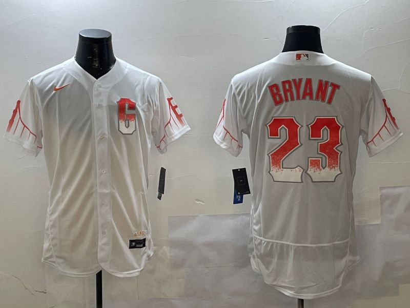 Men San Francisco Giants #23 Bryant White City Edition Elite Nike 2025 MLB Jersey style 1->san francisco giants->MLB Jersey